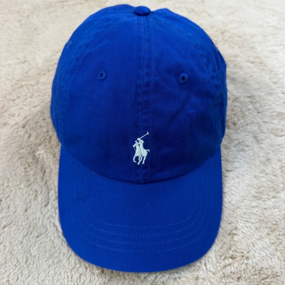 Polo Ralph Lauren Men OS Baseball Cap Royal Blue White Pony Logo NWOT